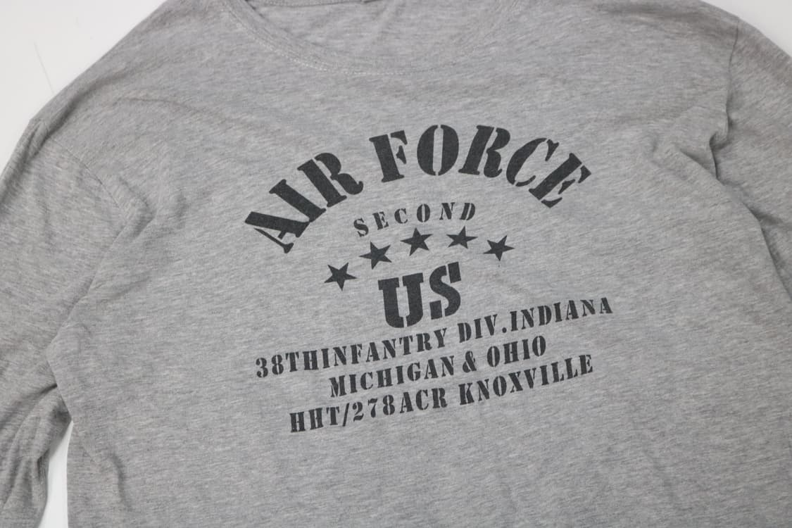 미군 공군 US AIR FORCE 빈티지 레터링 롱슬리브 티셔츠  상품이미지3