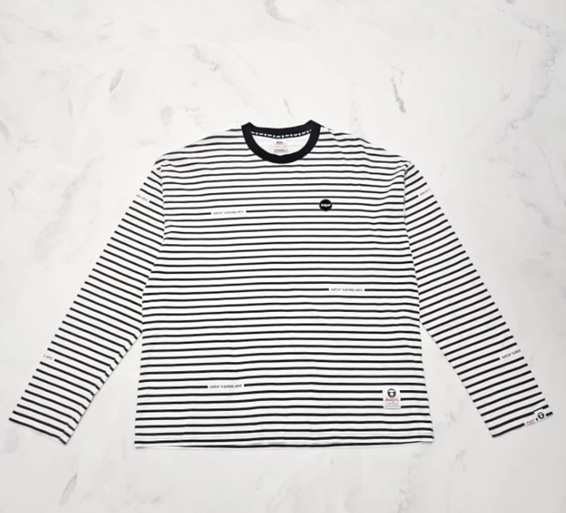 베이프 Aape 스트라이프 티셔츠 100 상품이미지4
