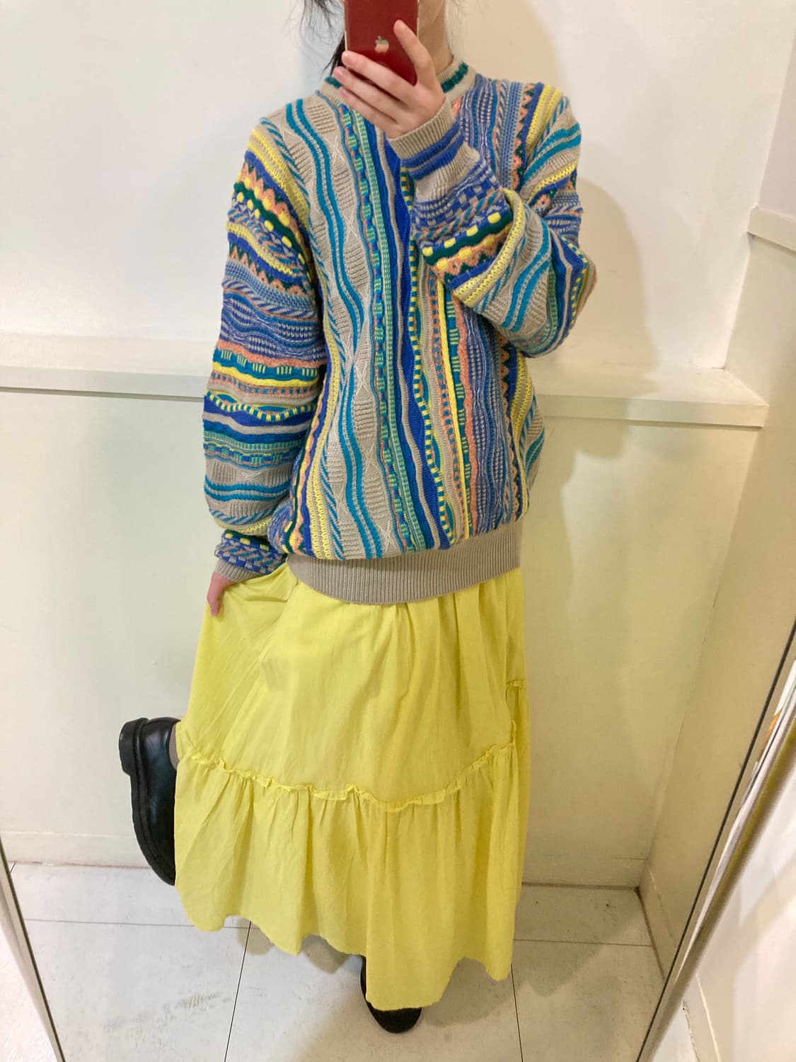 울 케이블 미쏘니st 패턴 니트 상품이미지10