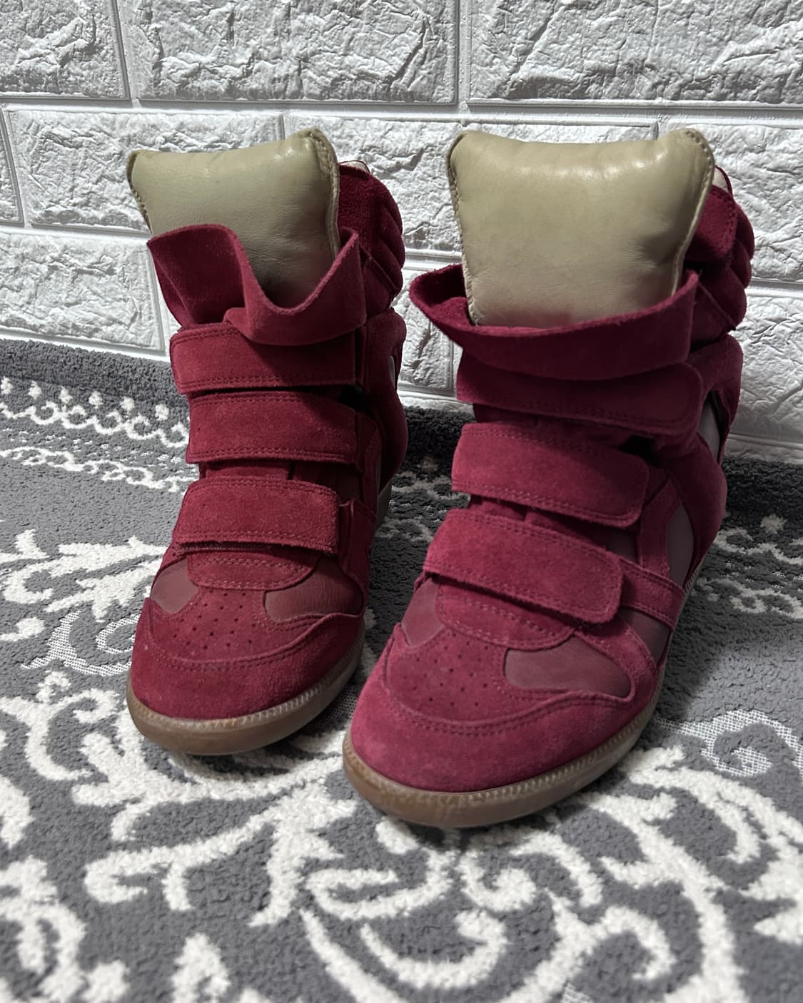 이자벨마랑 베켓 스니커즈 와인 버건디 상품이미지2