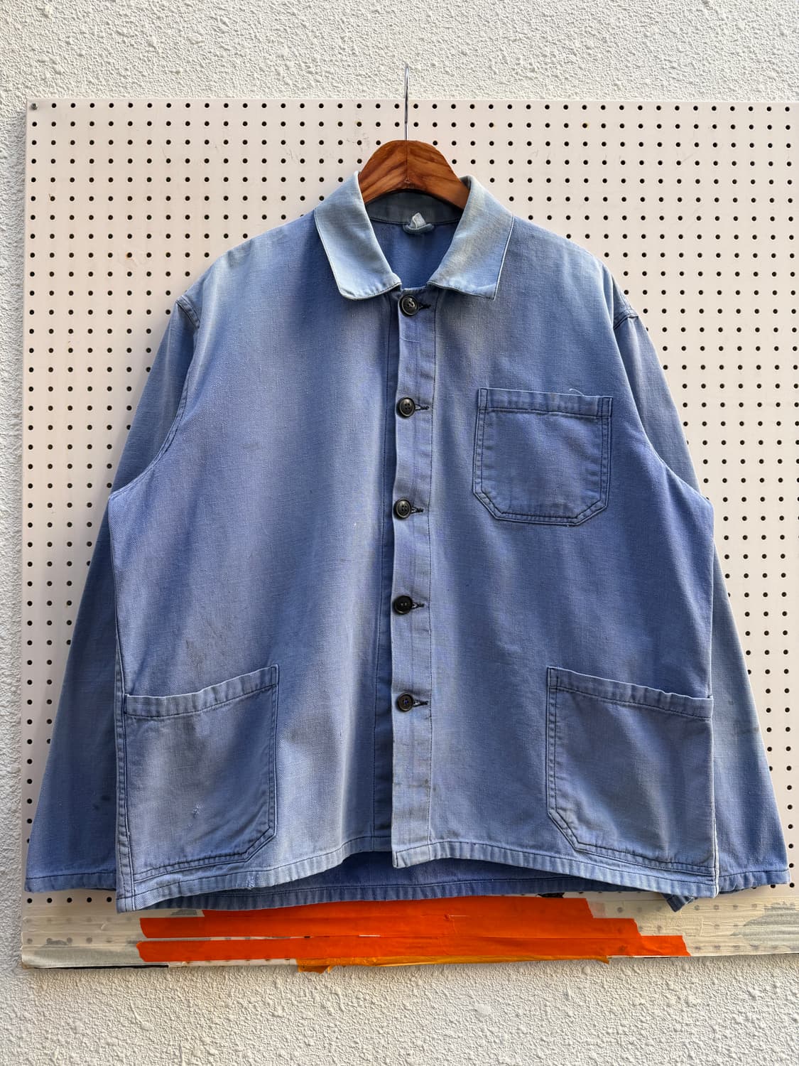 HARD FADED WASHED BLUE OLD 빈티지 프렌치워크자켓 상품이미지1