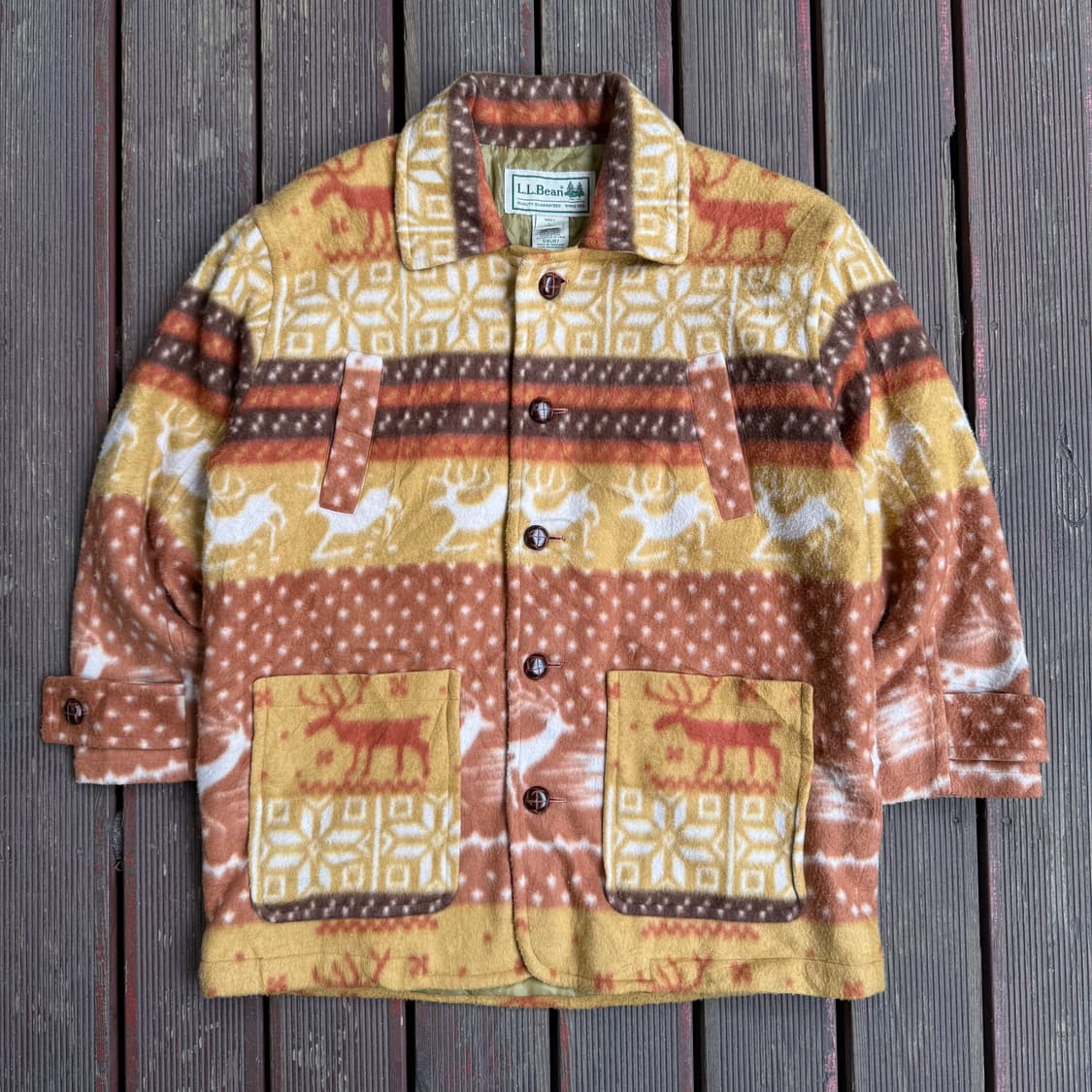 LLBean 패턴 울 자켓 상품이미지1