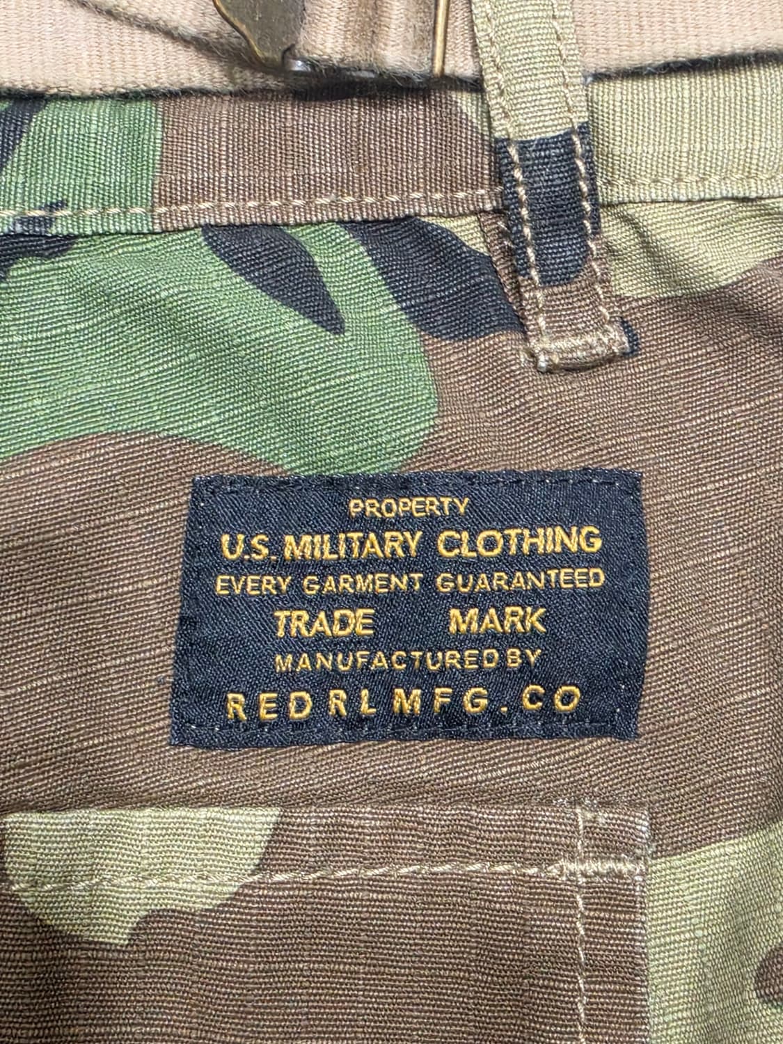 레드 러기슨 랩 빈티지 카모플라쥬 밀리터리 카고 팬츠 XL 상품이미지6