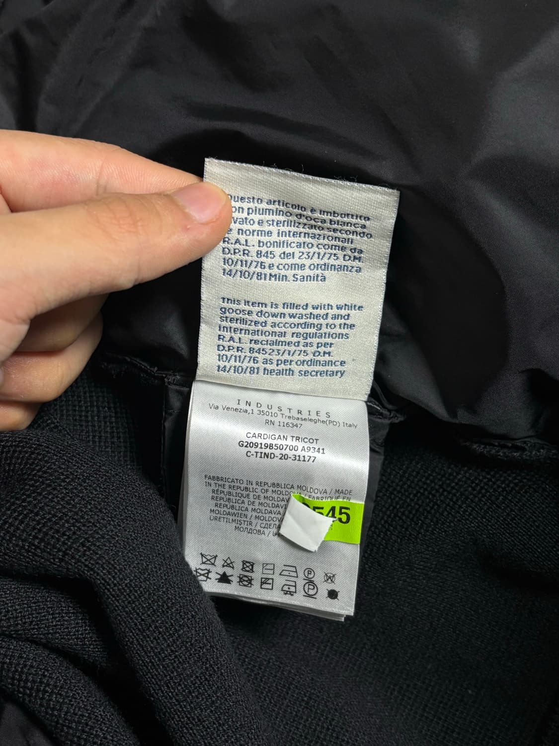 몽클레어 트리콧 김현우 니트 패딩 [s] 상품이미지6