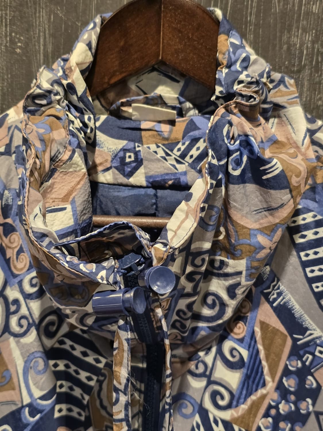 80sGeometricAbstract Pattern Windbreaker 상품이미지3