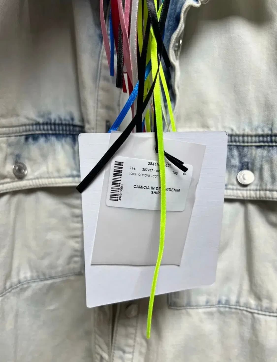 msgm 로고 데님 셔츠 상품이미지8