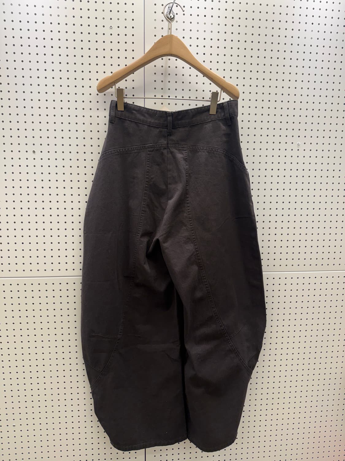 빈티지 차콜 커브드 코튼 팬츠 U560 상품이미지3