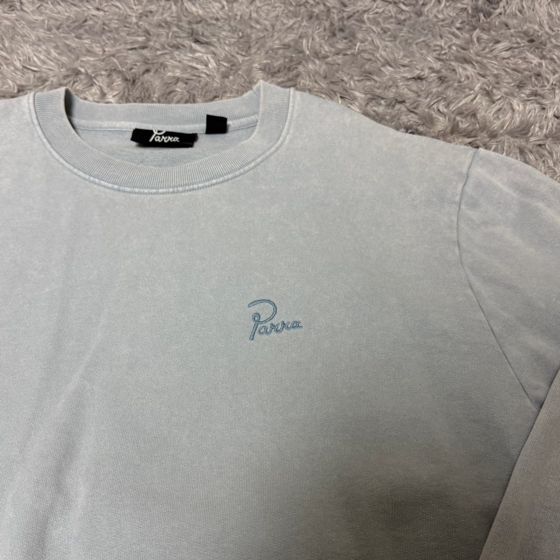 [XL] 파라 시그니처 로고 크루 더스티 블루 상품이미지2