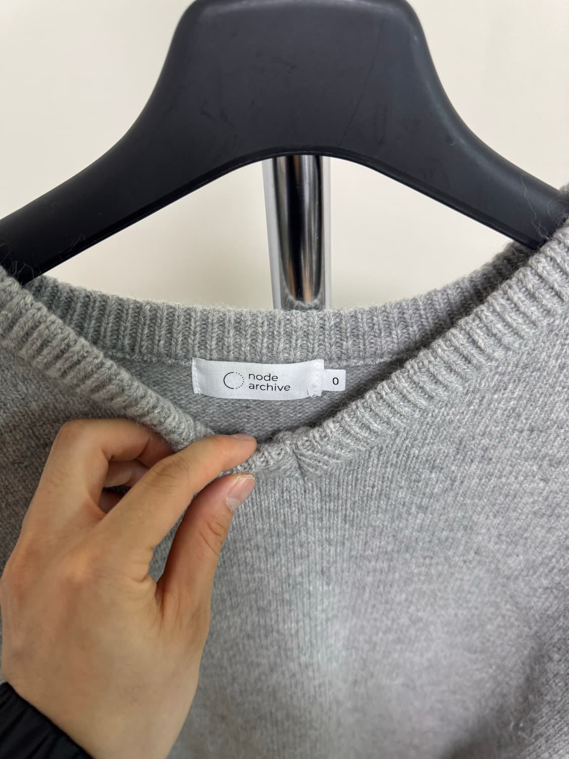 노드아카이브 v넥 니트 (0size) 상품이미지2