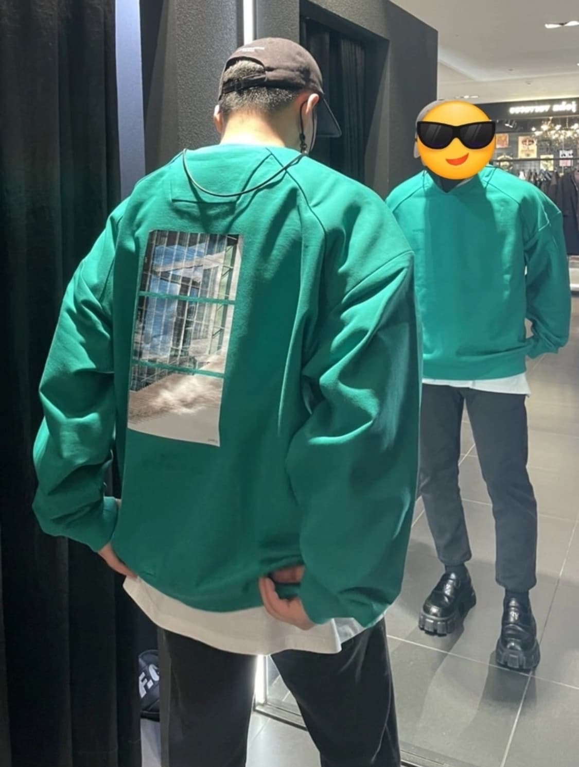 준지 애플그린 엠브로이더리 맨투맨 상품이미지6