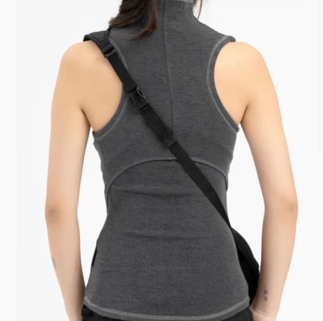 혜인서 하이넥 코튼 슬리브리스 그레이 상품이미지2