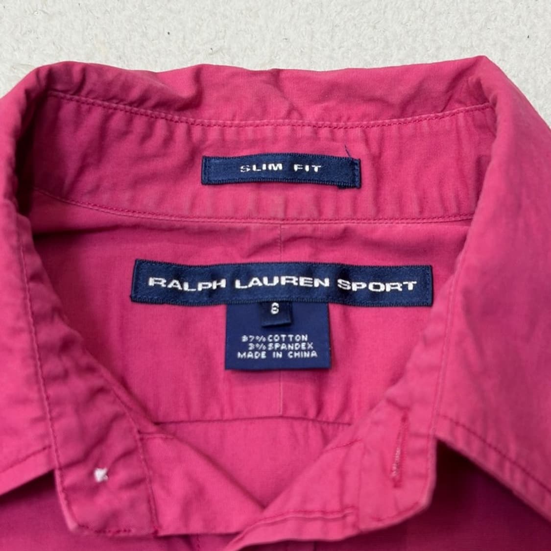 POLO RALPH LAUREN 스포츠 슬림핏 코튼 셔츠 8 상품이미지4