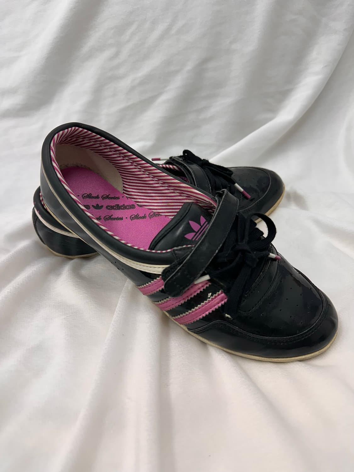 (245)아디다스 에나멜 플랫 슈즈 검핑 상품이미지4