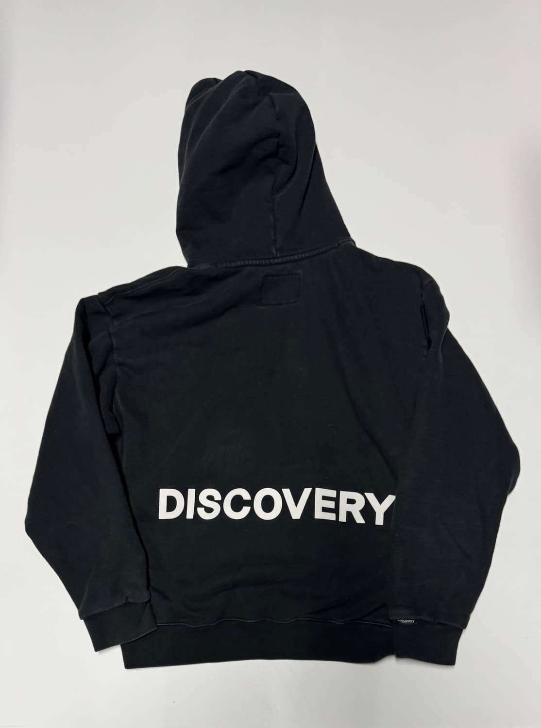 디스커버리 21년도 헤비 코튼 기모 후드티 블랙 XL 상품이미지1