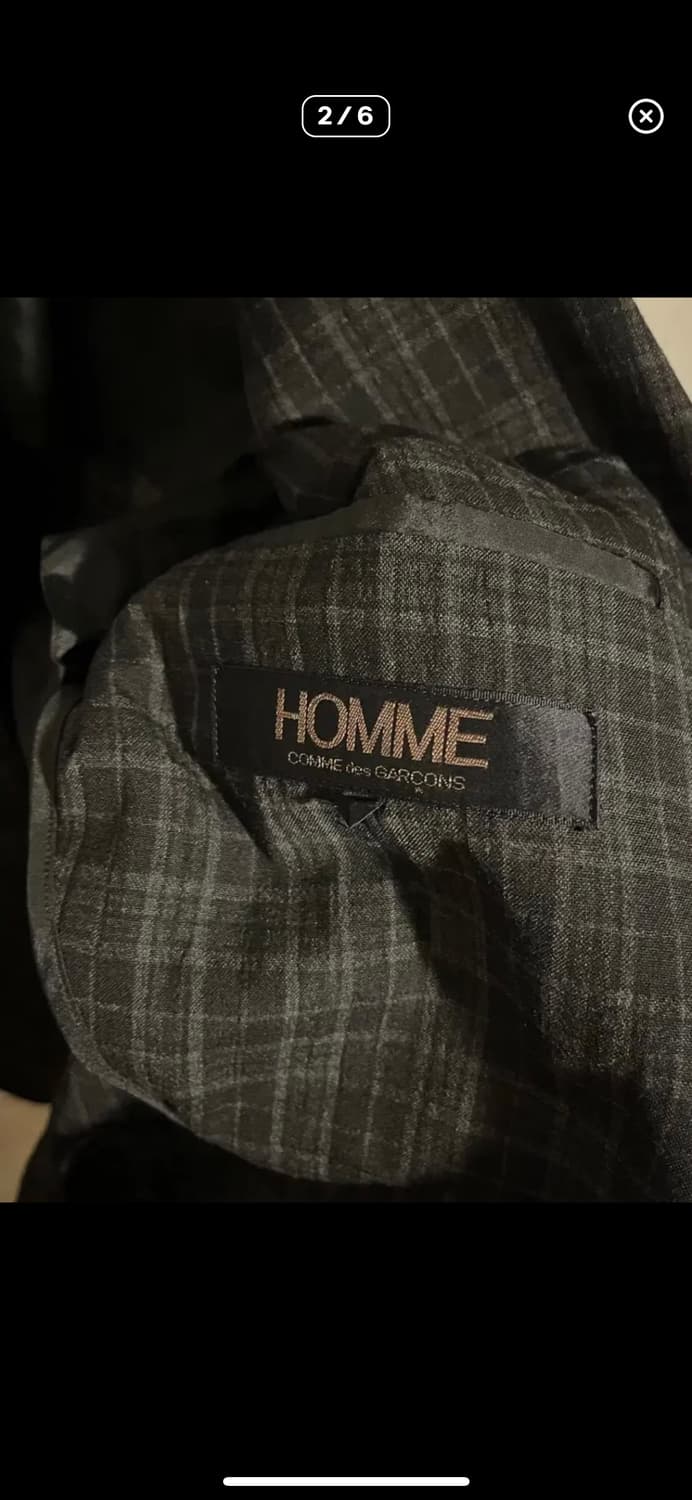 꼼데가르송 옴므 아카이브 블랙 블레이저 상품이미지2