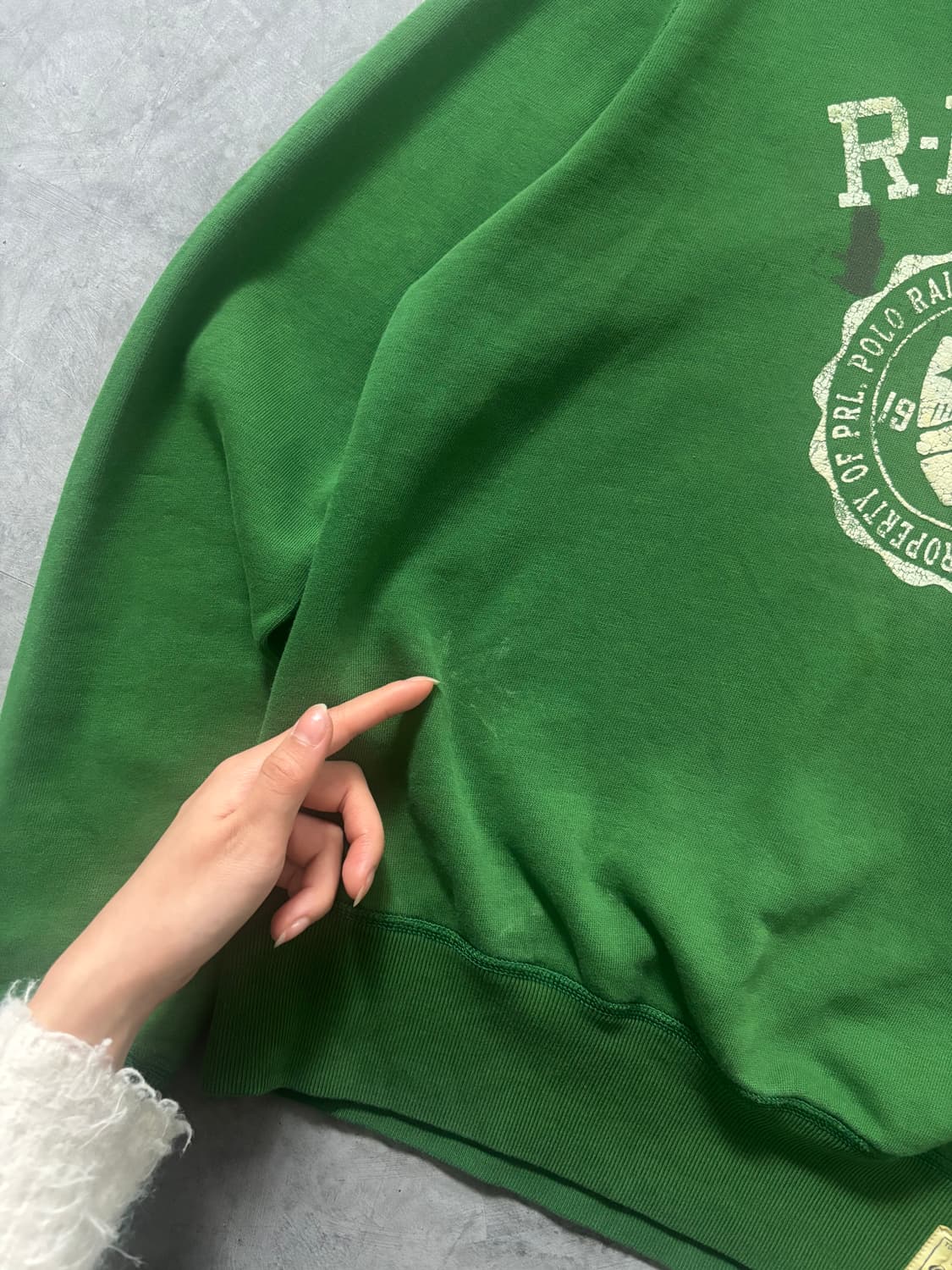 Polo 폴로 랄프로렌 신형라벨 그린 엠브로이드 맨투맨 상품이미지6