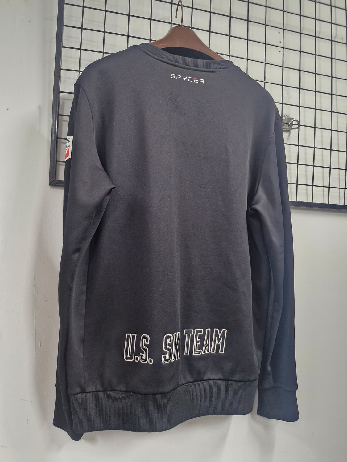 105XL 스파이더 US스키팀 패치 트레이닝 기모 맨투맨. 상품이미지7