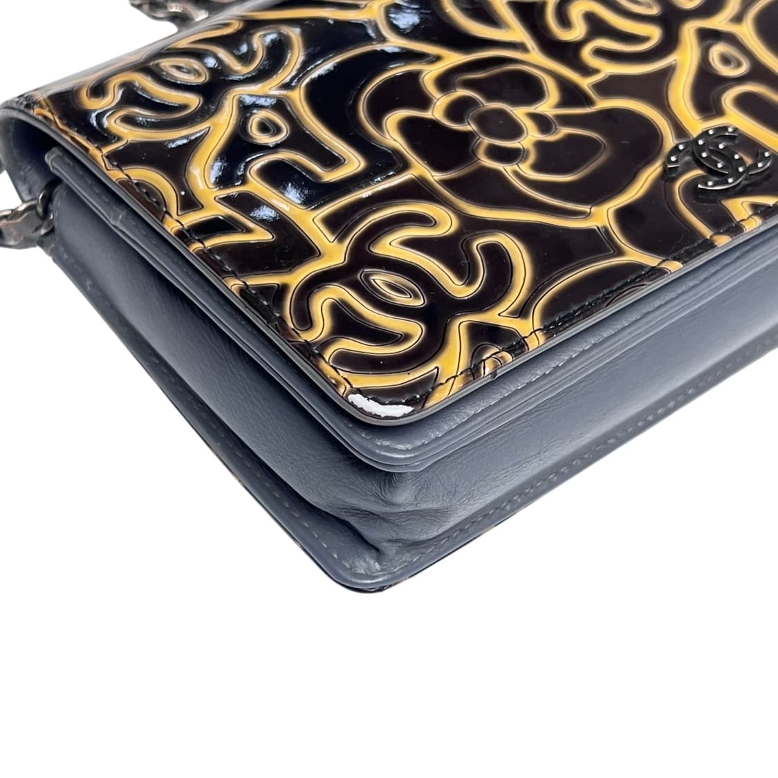 샤넬 블랙 까멜리아 CC 페이턴트 woc. 웍 카멜리아 상품이미지3