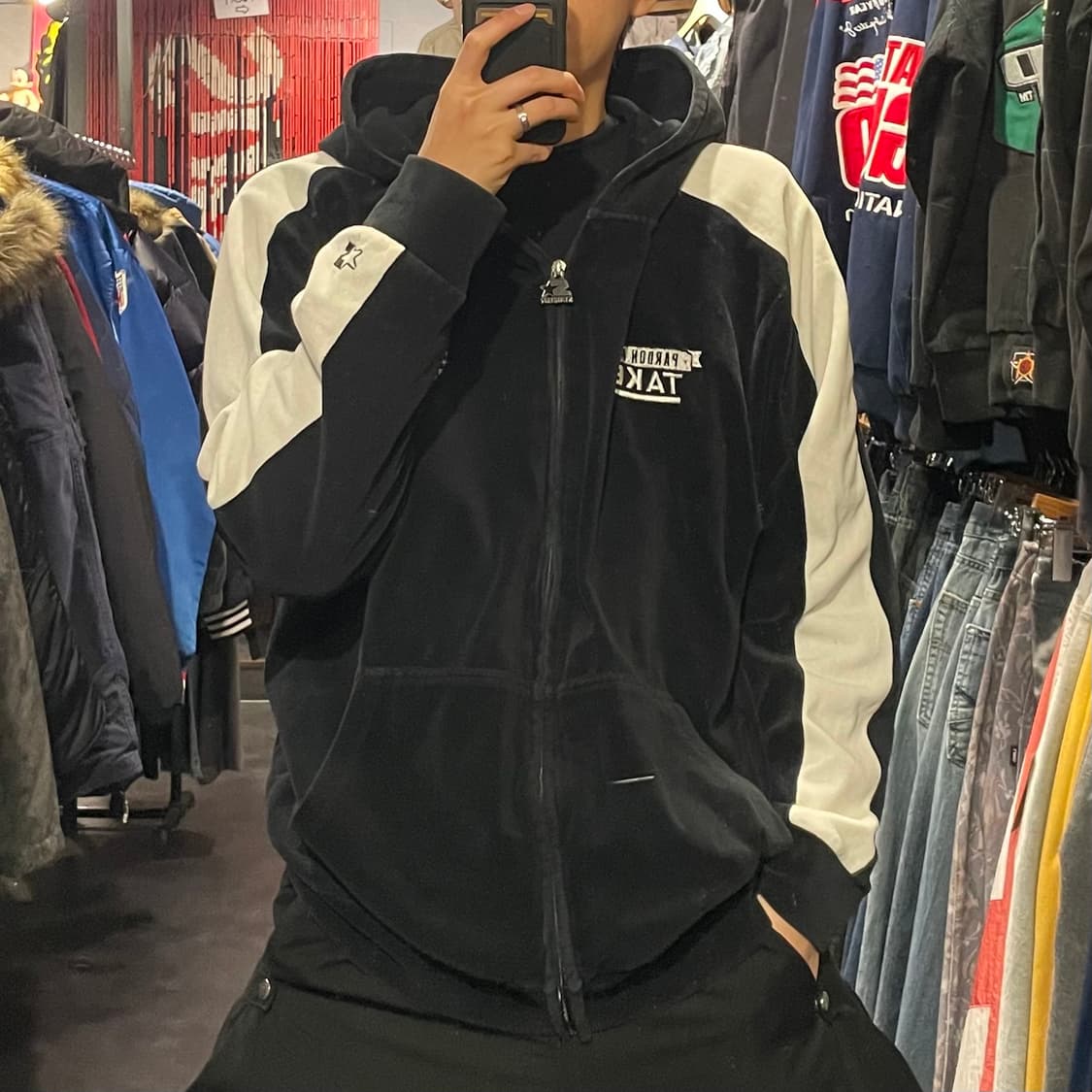 [IM] StarTer 블랙 라벨 후드 벨벳져지 상품이미지5