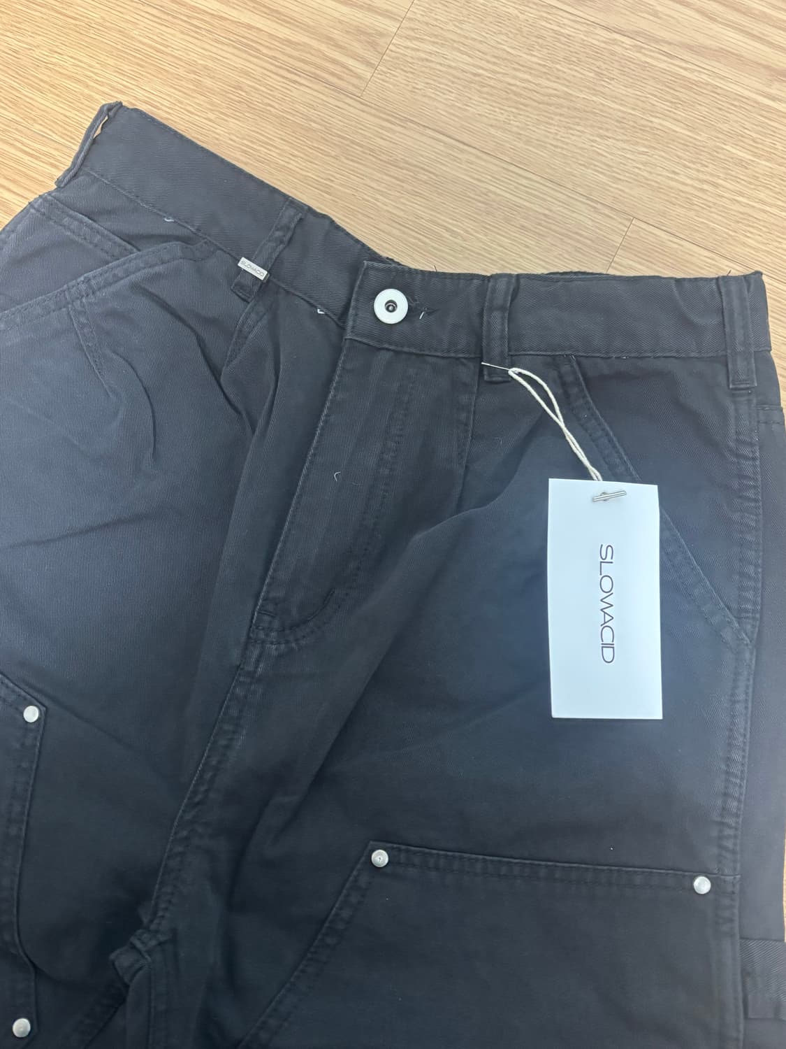 슬로우애시드 더블니 카펜터 팬츠 새옷 (허리 31) 상품이미지5