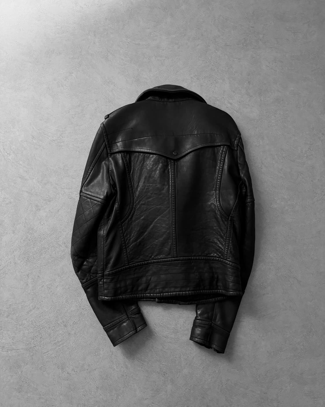 이태리 램스킨 바이커레더자켓 상품이미지2