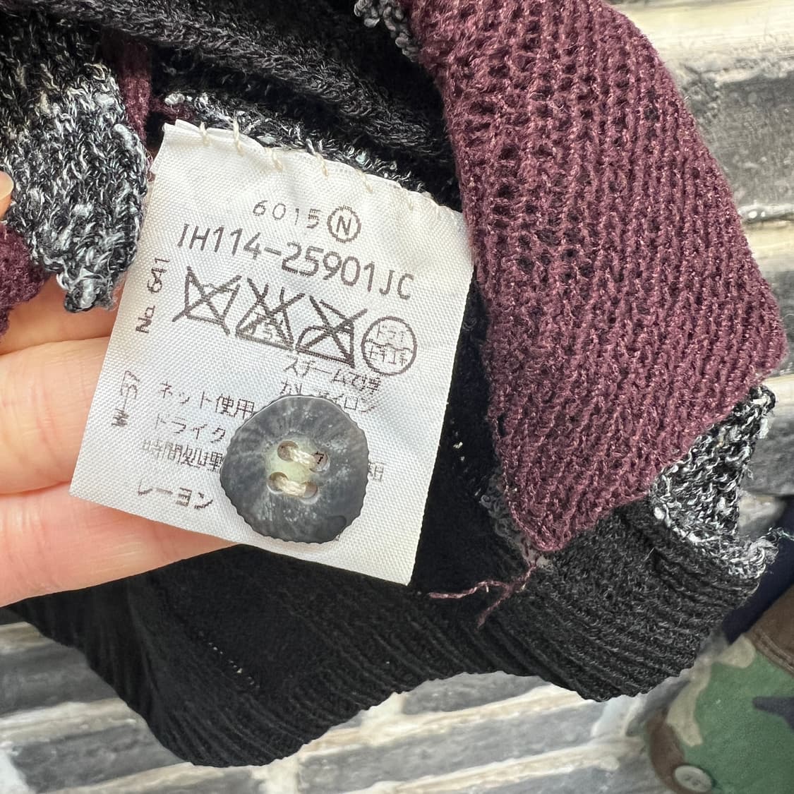 빈티지 패치워크 크롭 니트 베스트 상품이미지7