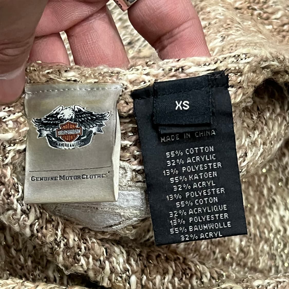  할리데이비슨 논버튼 가디건 y14494 상품이미지6