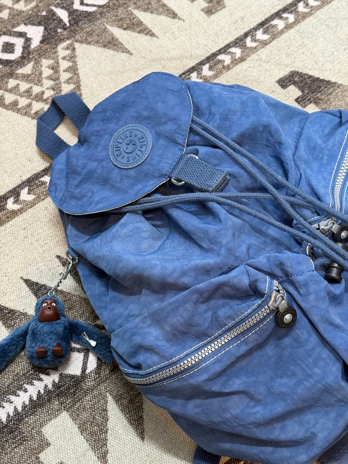 키플링 복조리 백팩 블루 상품이미지8