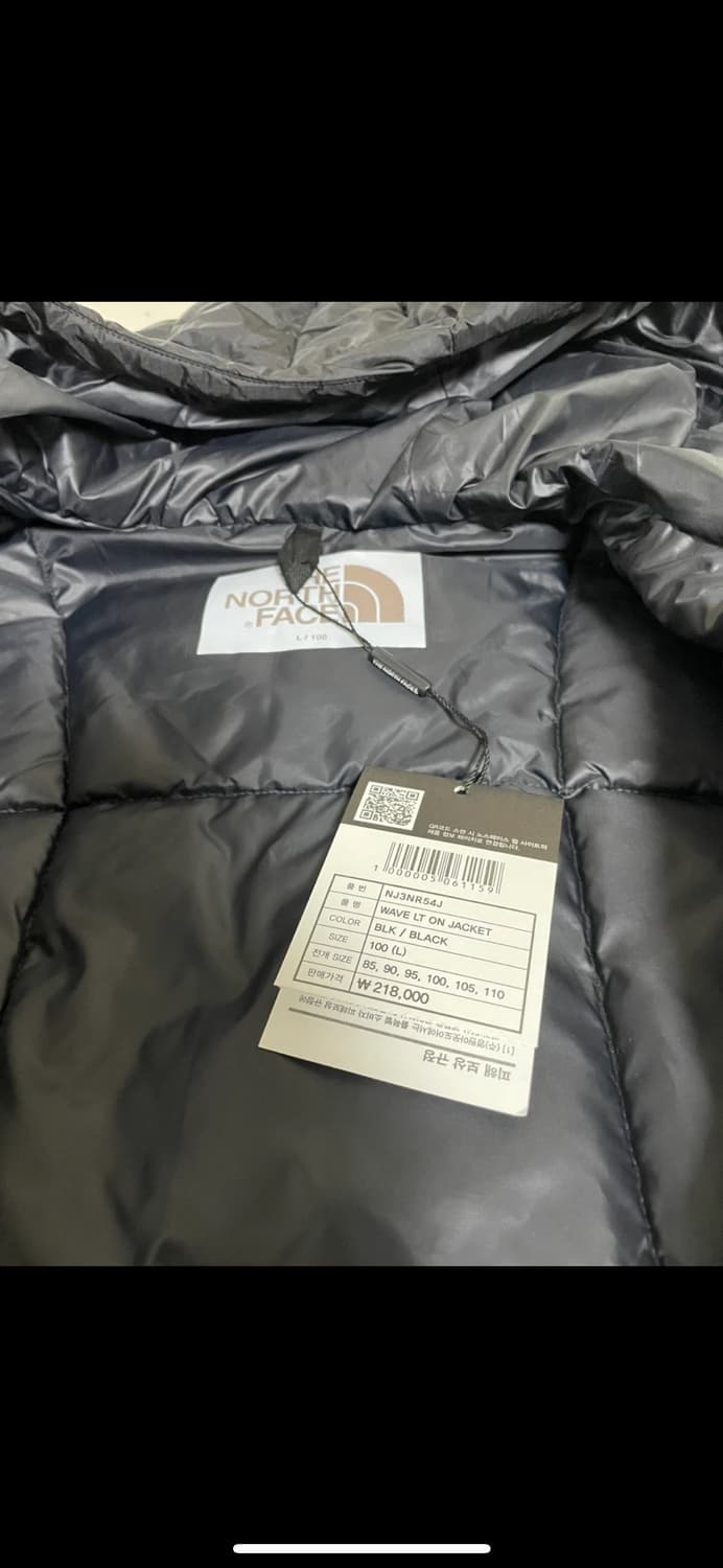 노스페이스 웨이브 LT 온 자켓 블랙 L 새상품 상품이미지3
