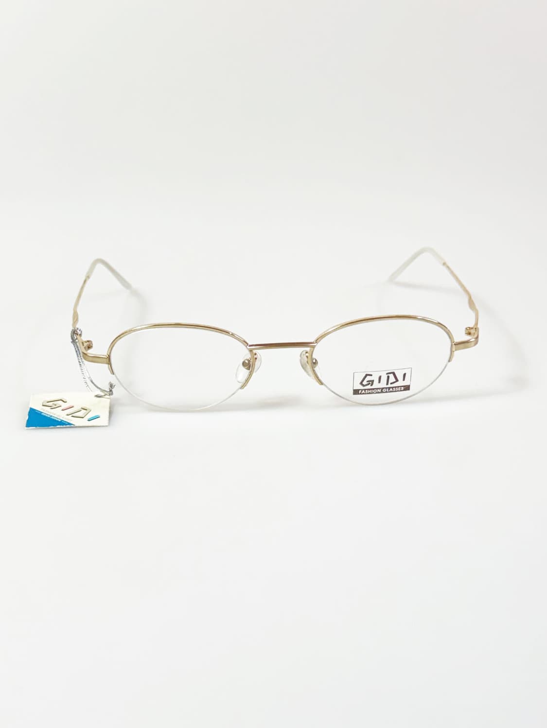 90s 서전 GIDI 골드 오벌 반무테 메탈 빈티지 안경 상품이미지2