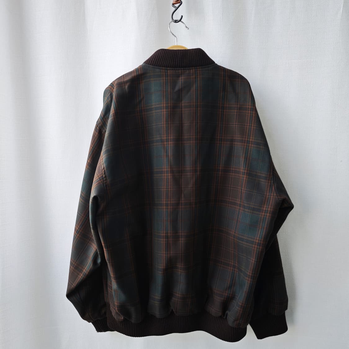 라코스테 서광 90s 리버시블 양면 블루종 자켓 브라운 그린 XL(EL) 상품이미지5