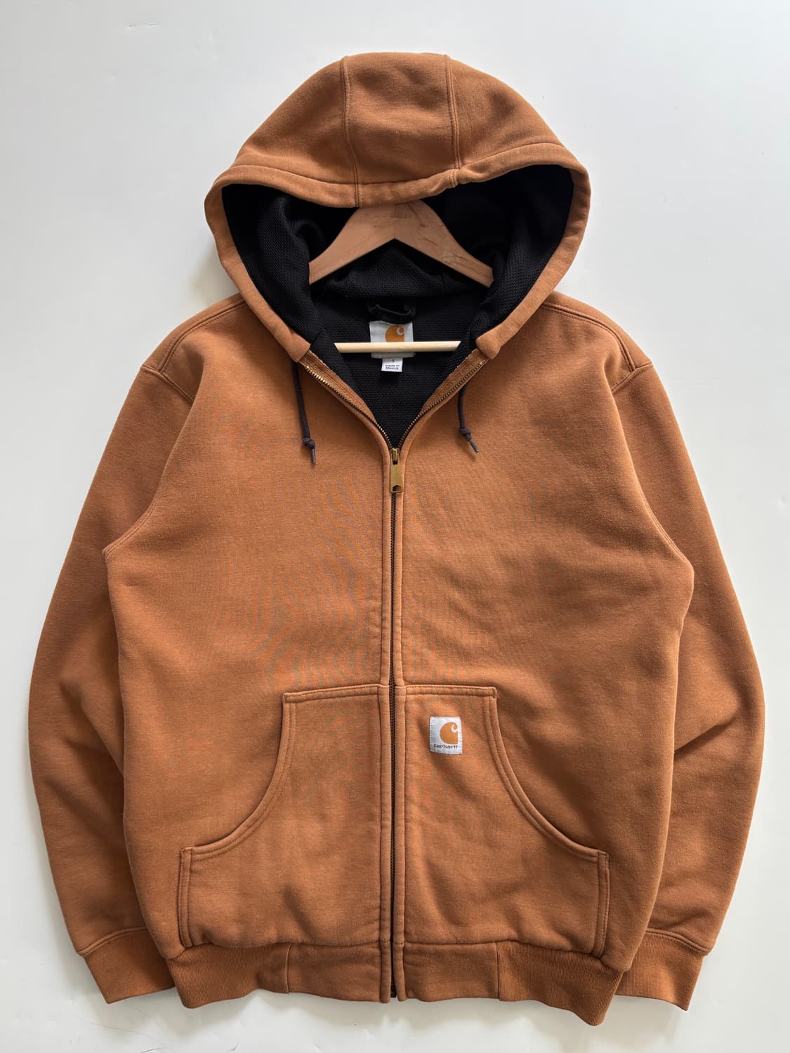 Carhartt 칼하트 써멀 된장 컬러 후드집업 상품이미지3