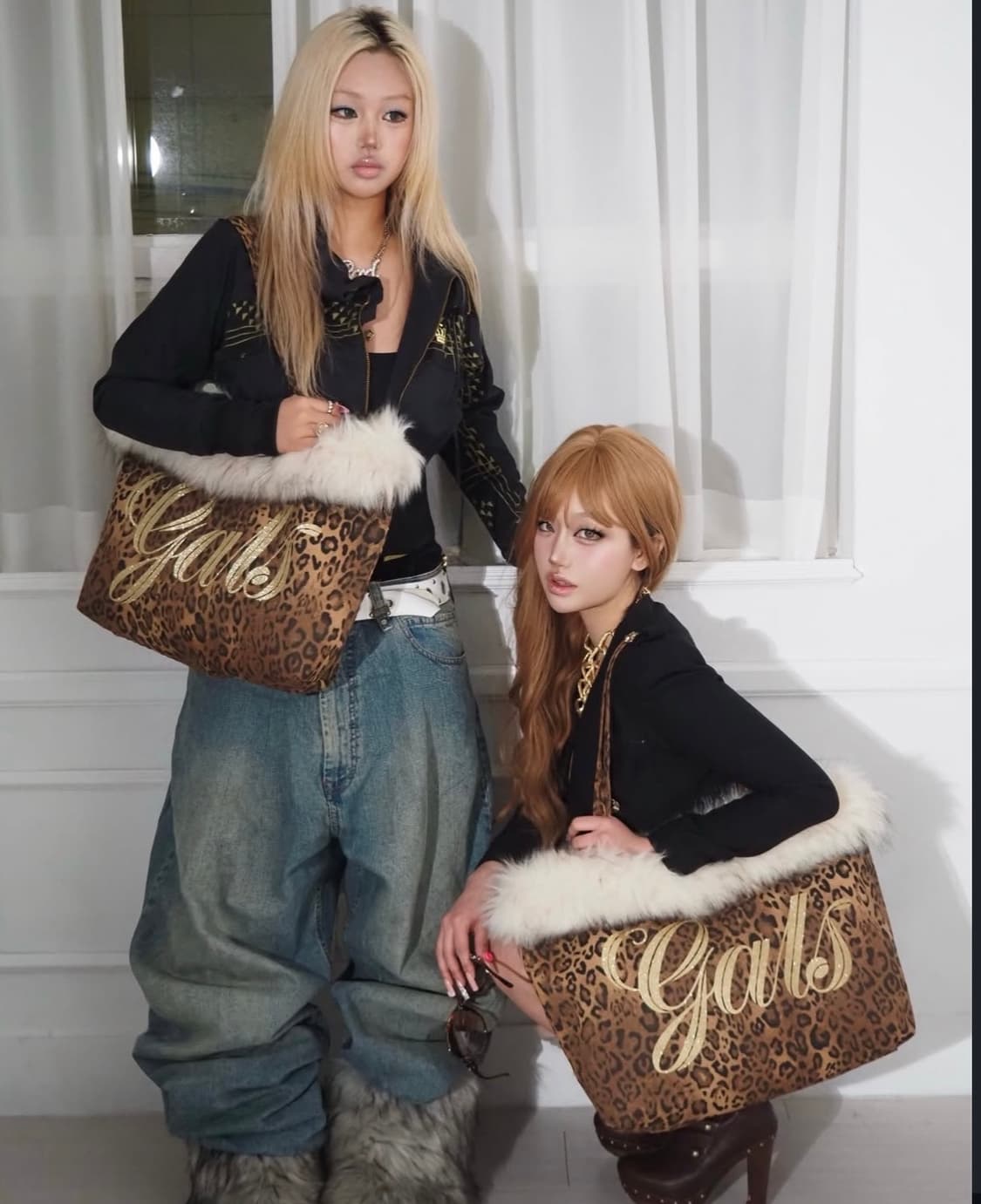 shinmuhwa 갸루 레오파드 골드 백 상품이미지2