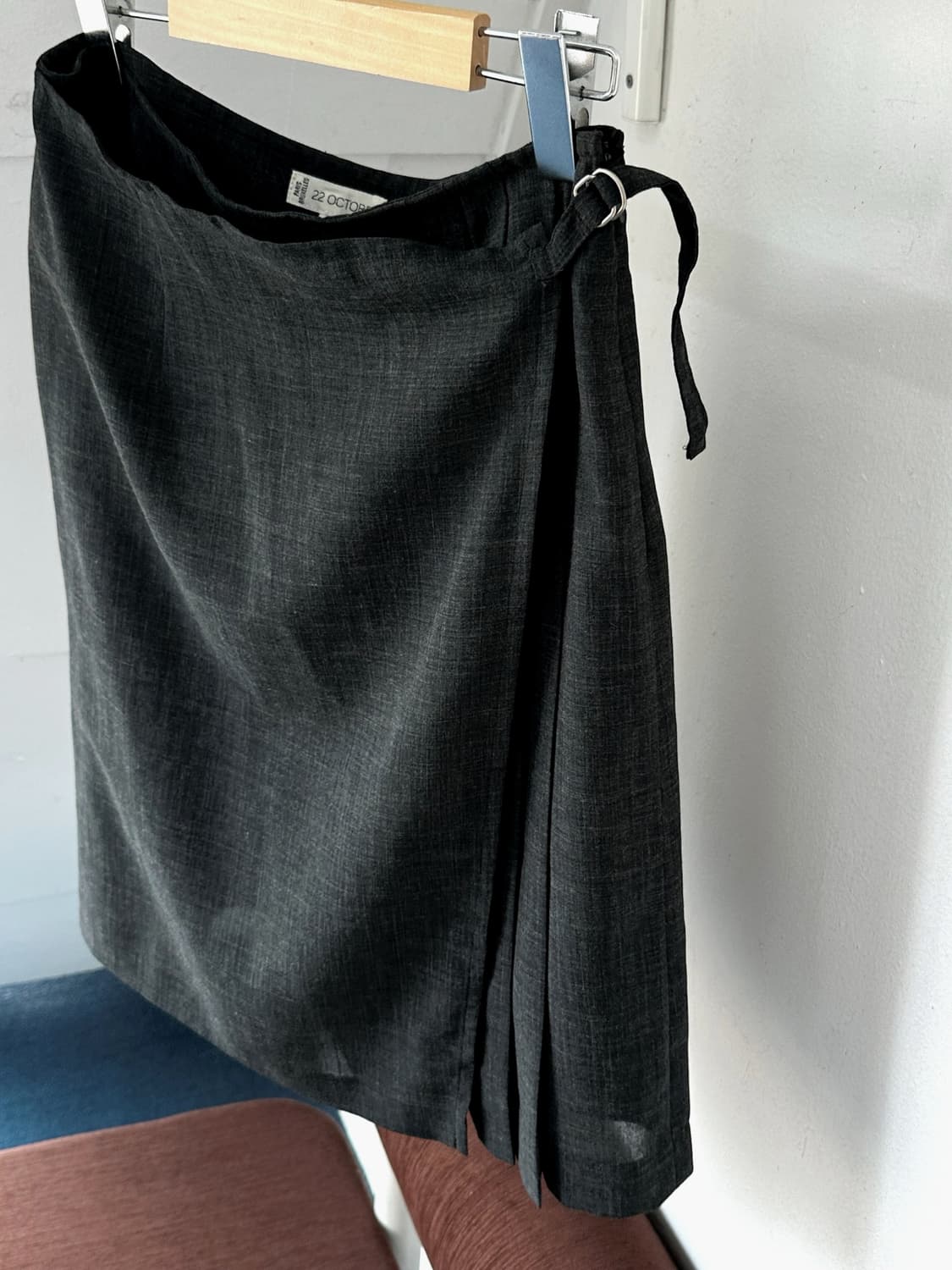 Summer wool poly design mid skirt 상품이미지8