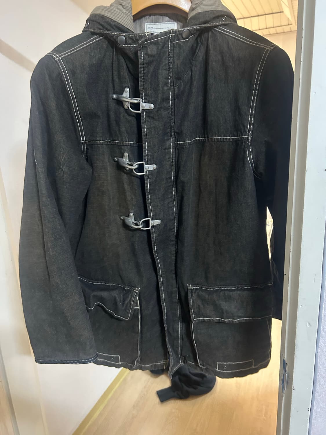 일본 정품 파이어맨 자켓 버클 소방관이 쓰던것 상품이미지3