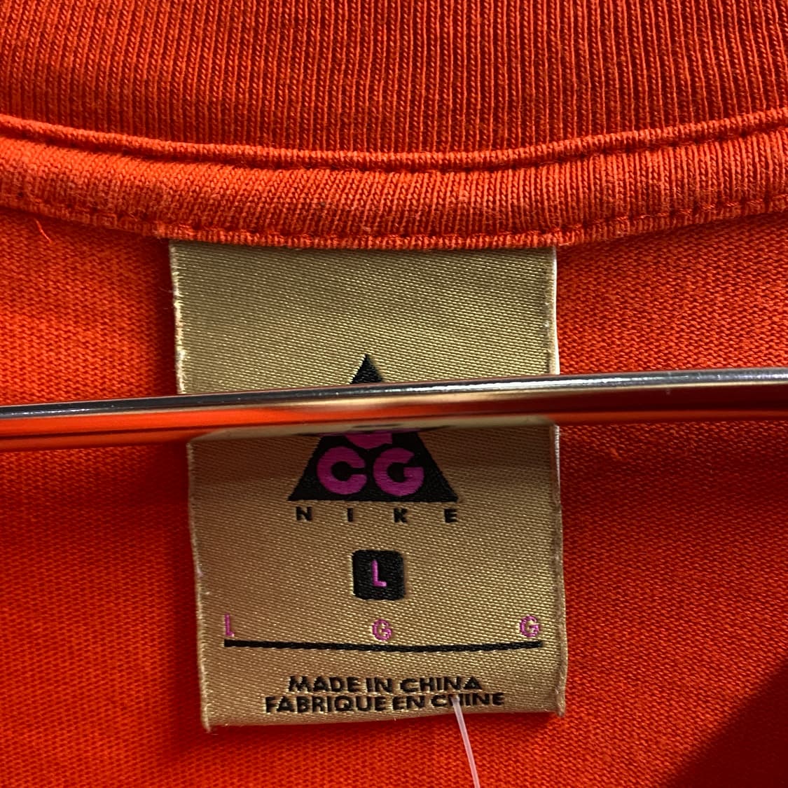 나이키 acg 스몰로고 오렌지 반팔티 B4233 상품이미지3