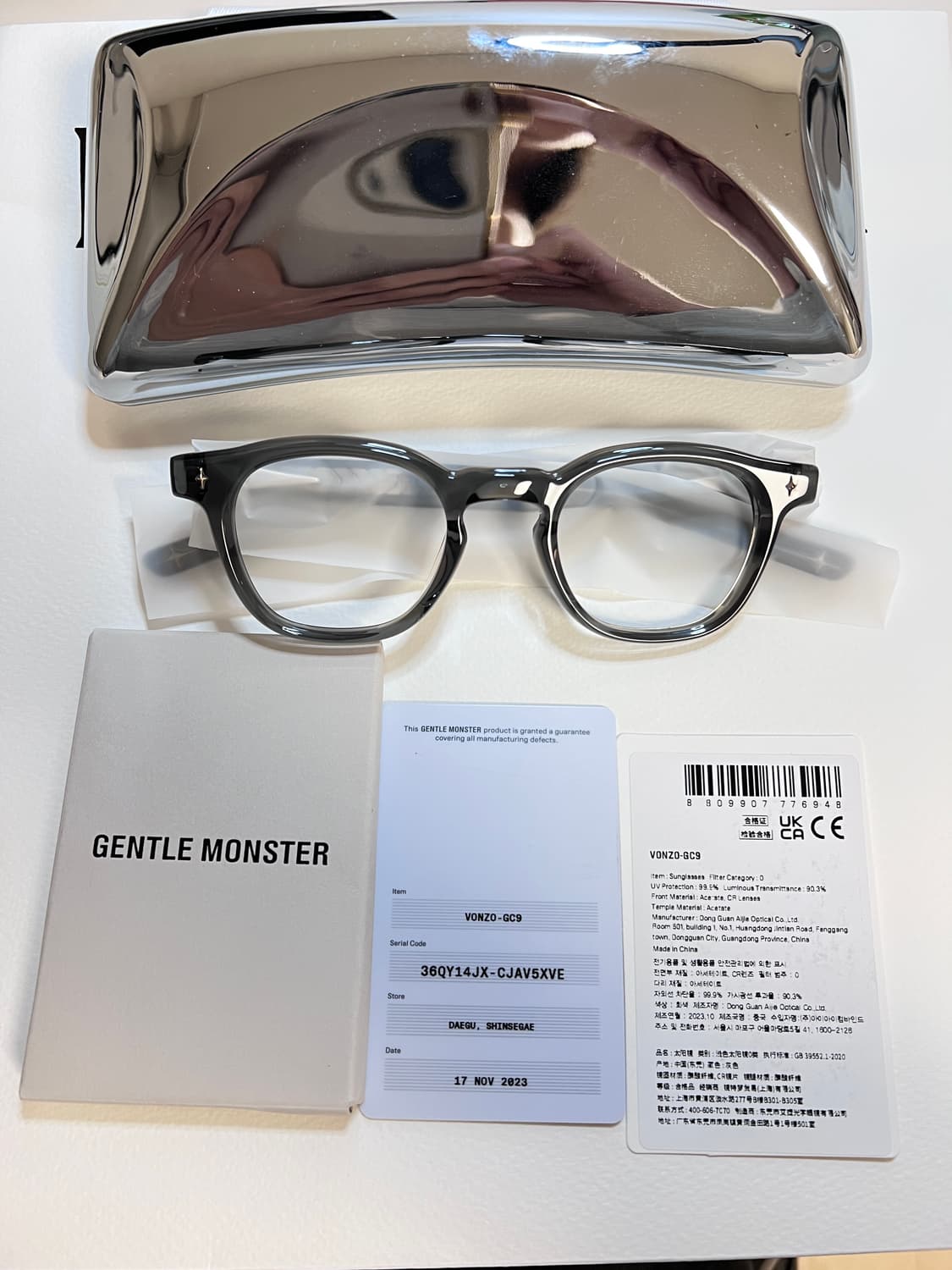 젠틀몬스터 본조 그레이 새상품 상품이미지1