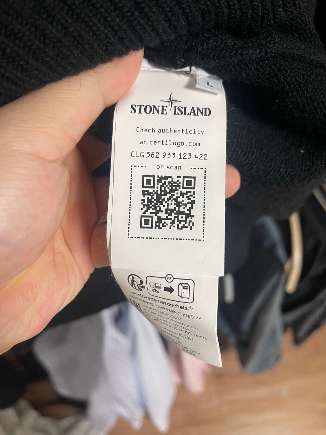 스톤 아일랜드 니트 반집업 상품이미지3