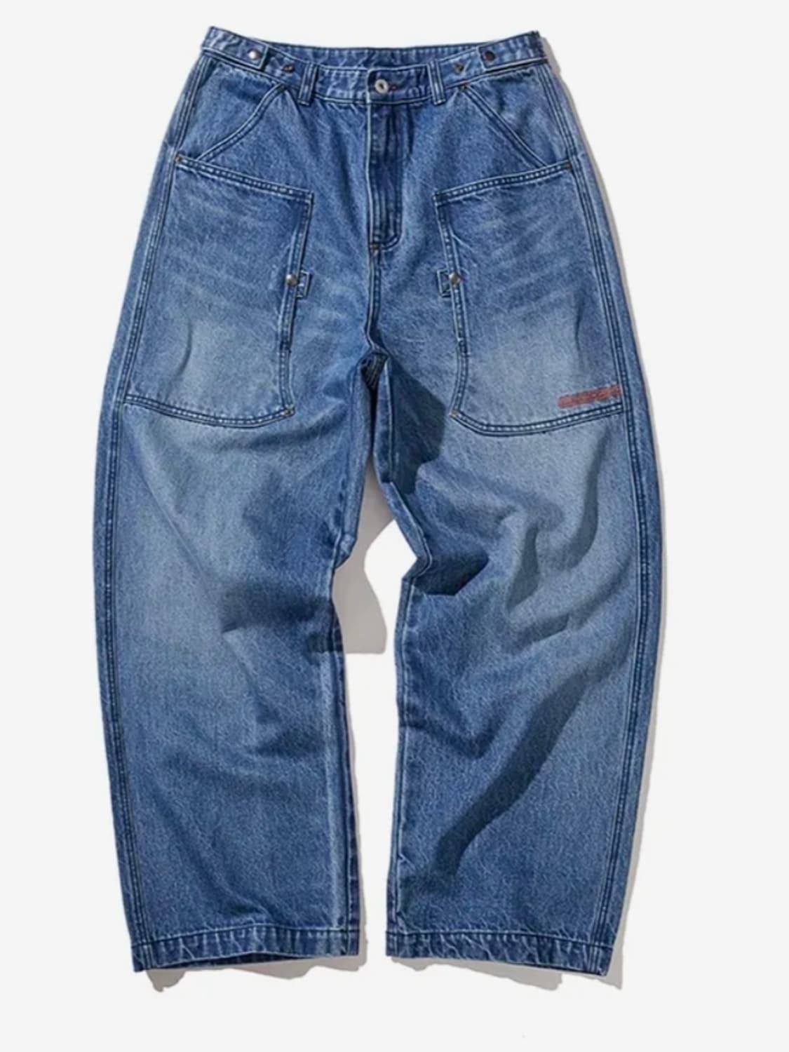 카락터 Army denim work pants / Mid blue 상품이미지3