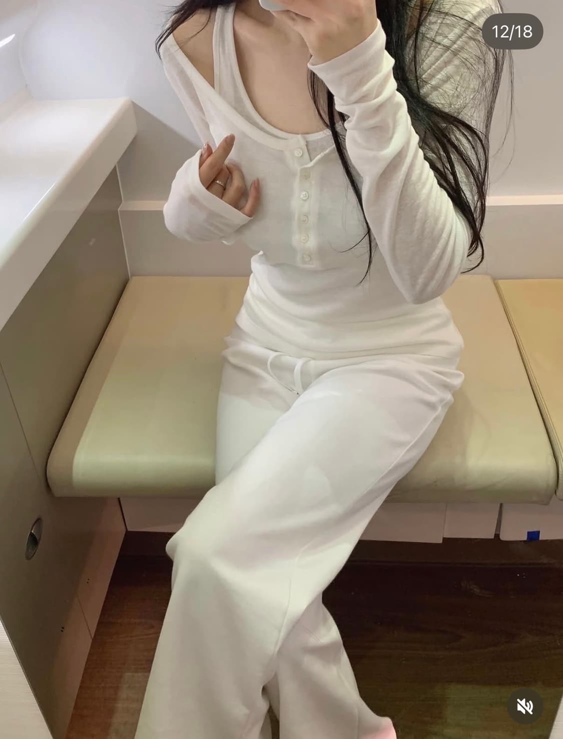 샵리즈 Baby button layered tee 상품이미지2