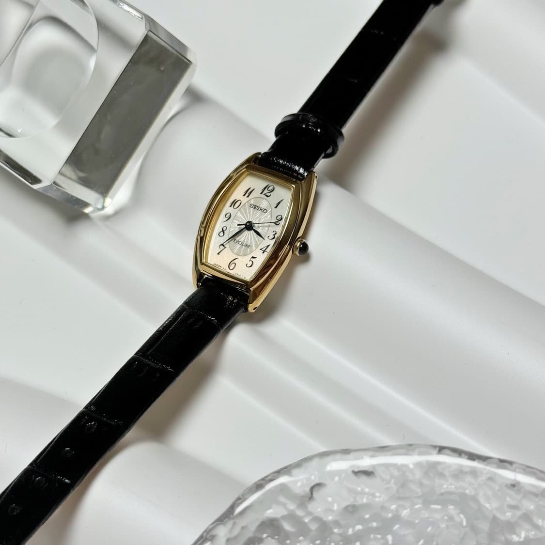 80's 90's 세이코 엑셀린 토노형 드레스 시계 상품이미지6