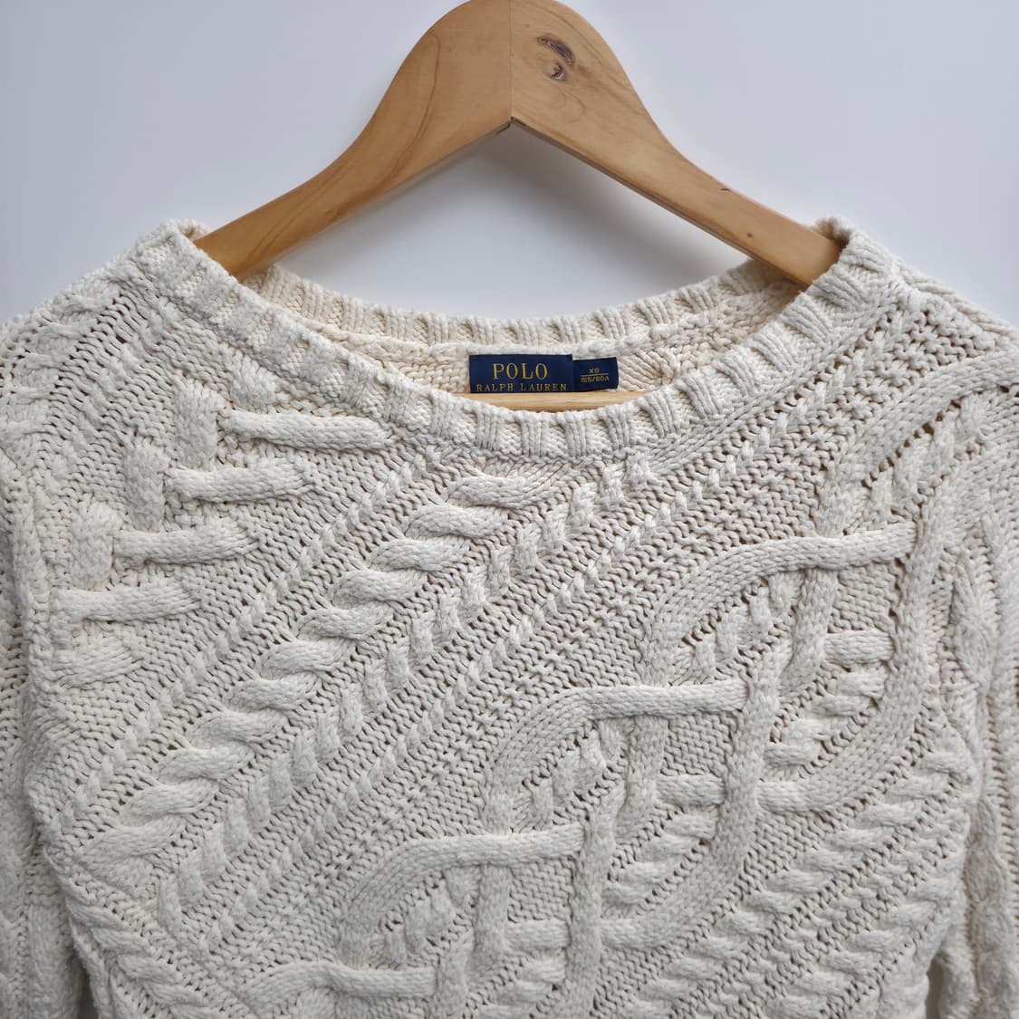 [XS] 폴로 랄프로렌 케이블 니트 아이보리 상품이미지2
