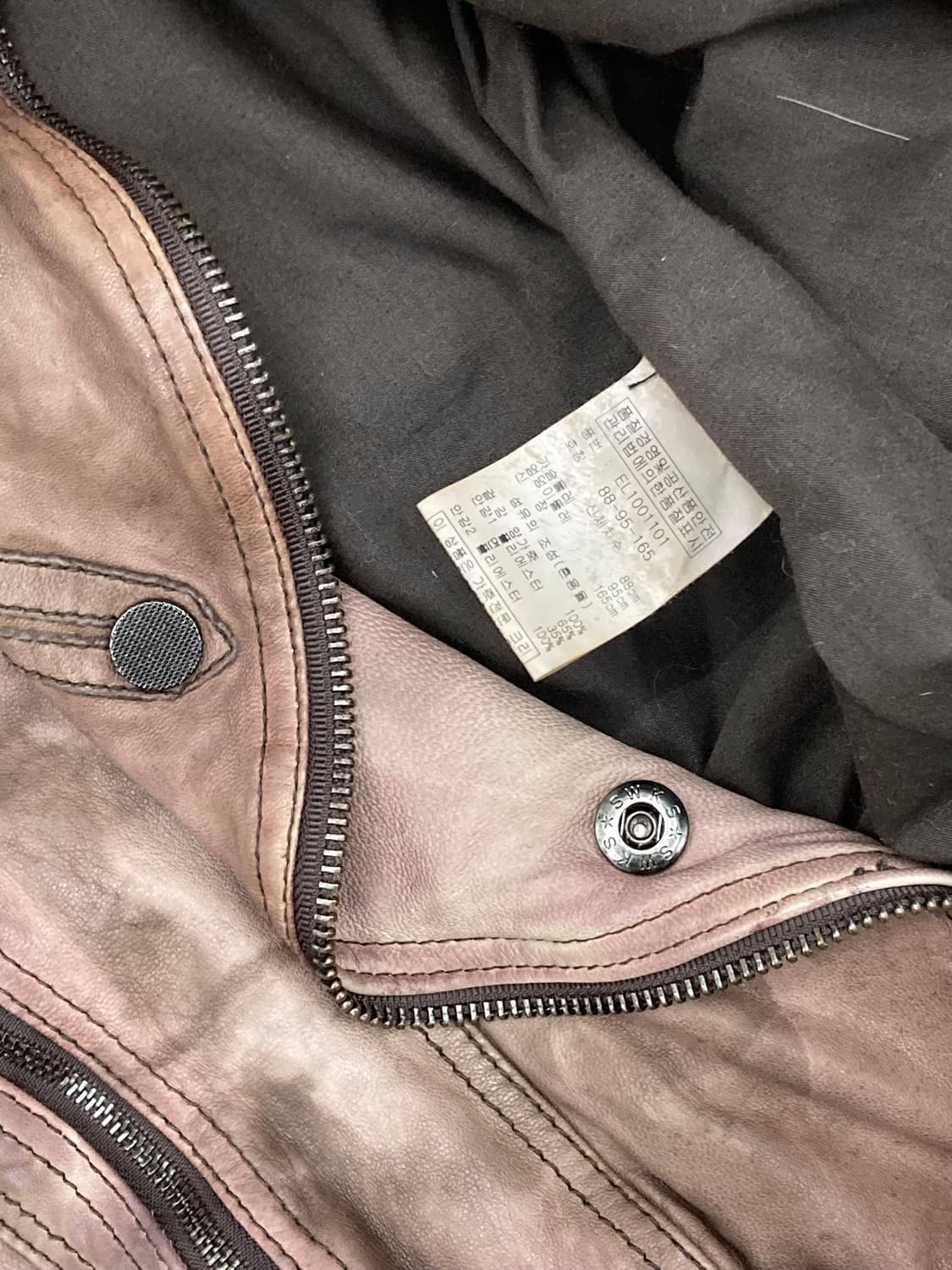 Lamb skin leather jacket 상품이미지5