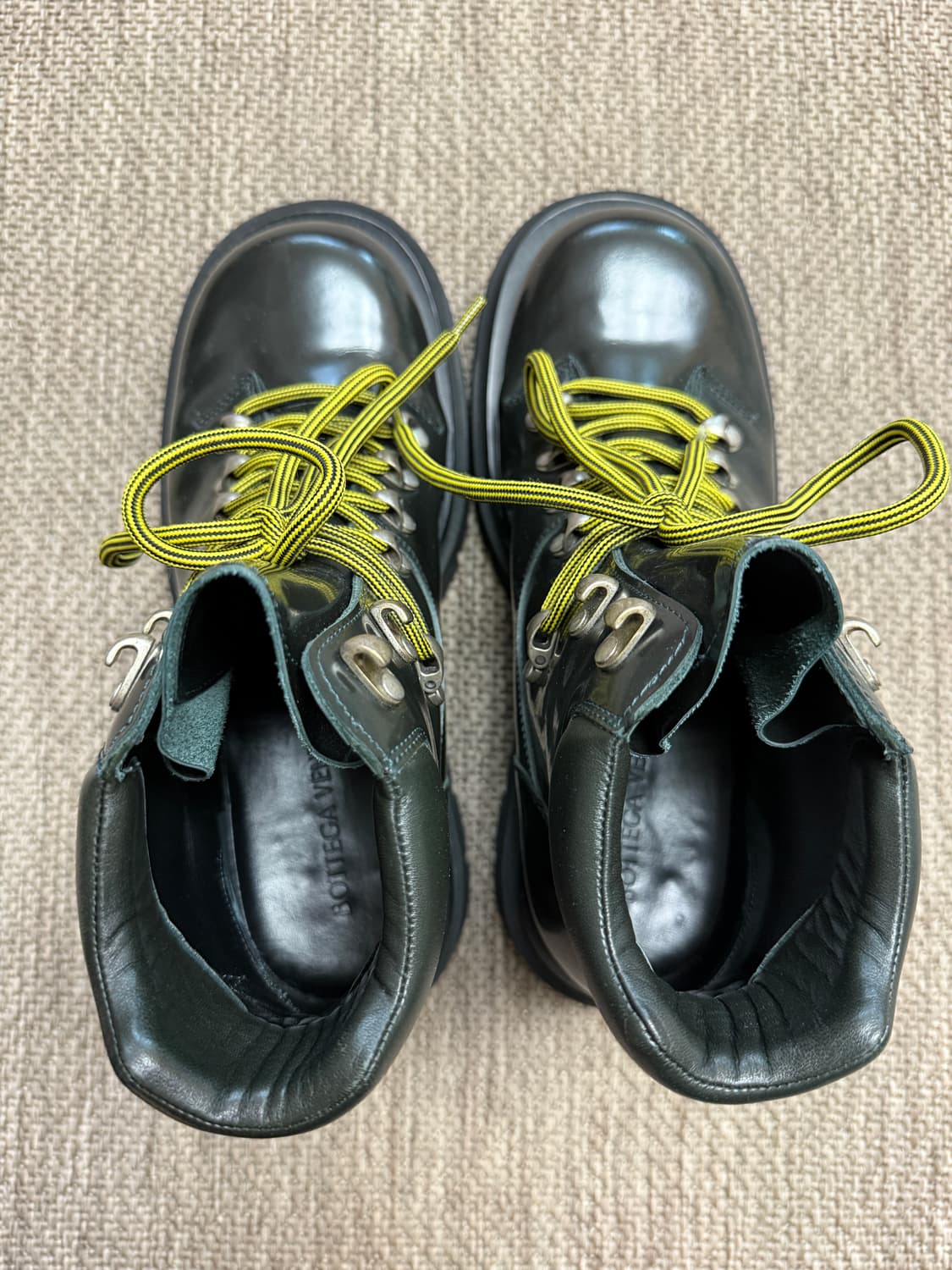 보테가베네타 레이스업 하이킹 부츠 41+ 다크그린 상품이미지7