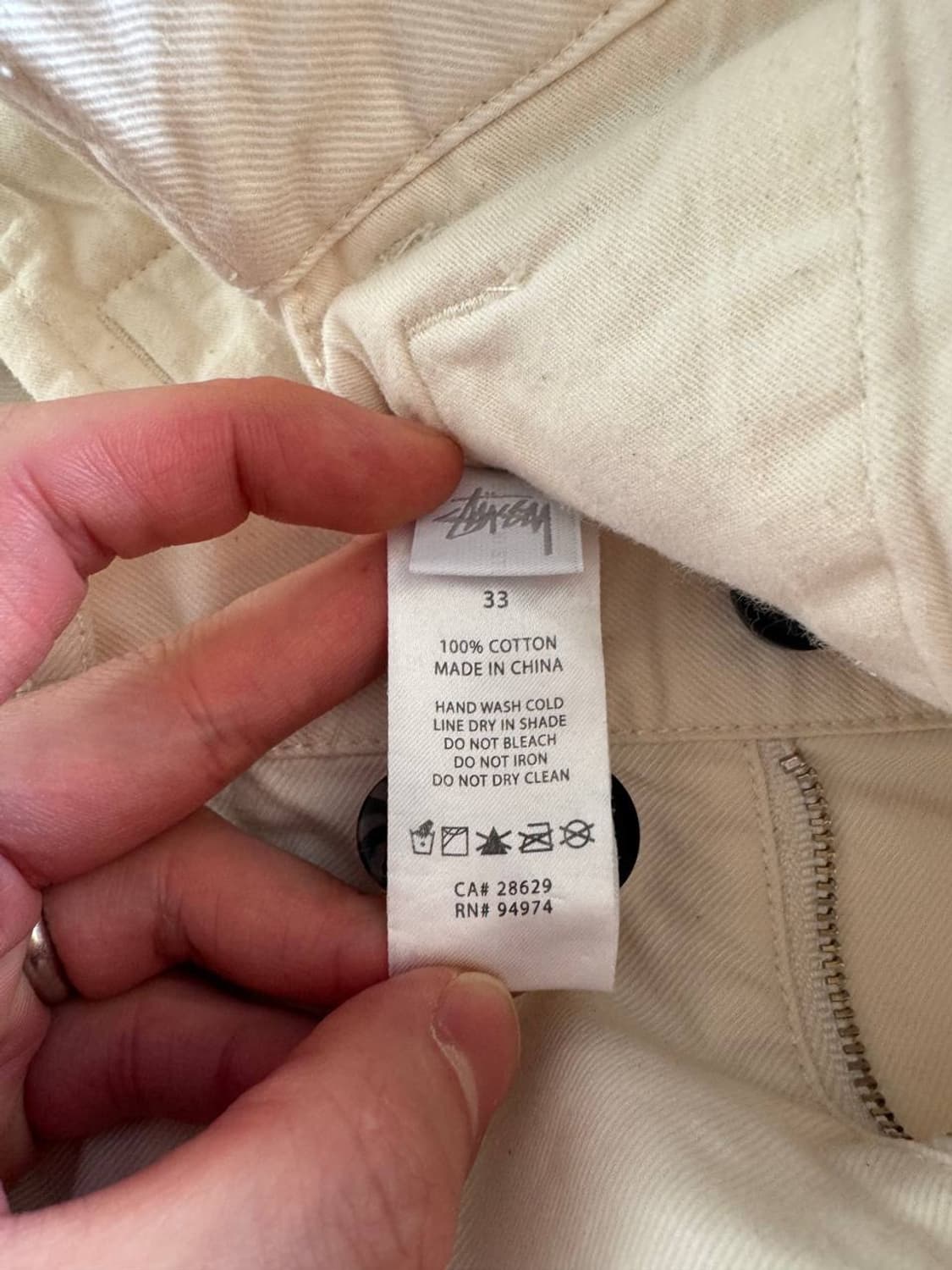 Stussy two pleats chino pants white (34) 상품이미지5