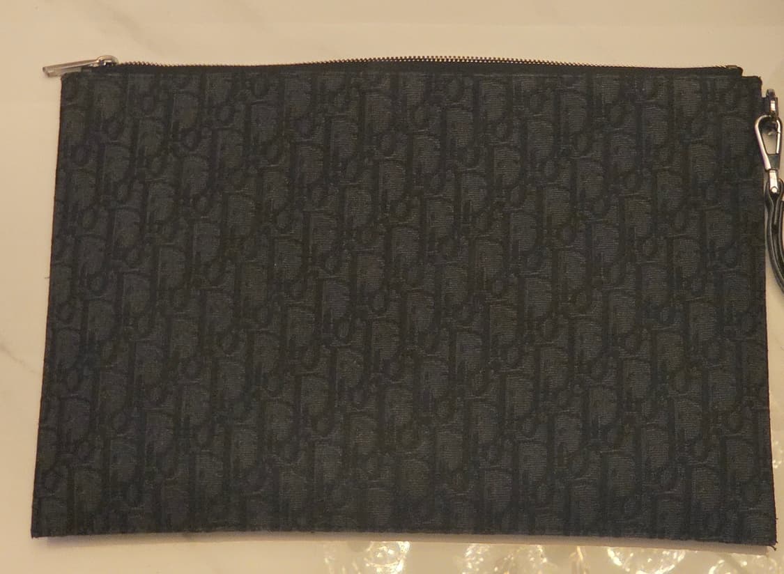 [정품] 디올 오블리크 클러치 파우치 블랙 상품이미지2