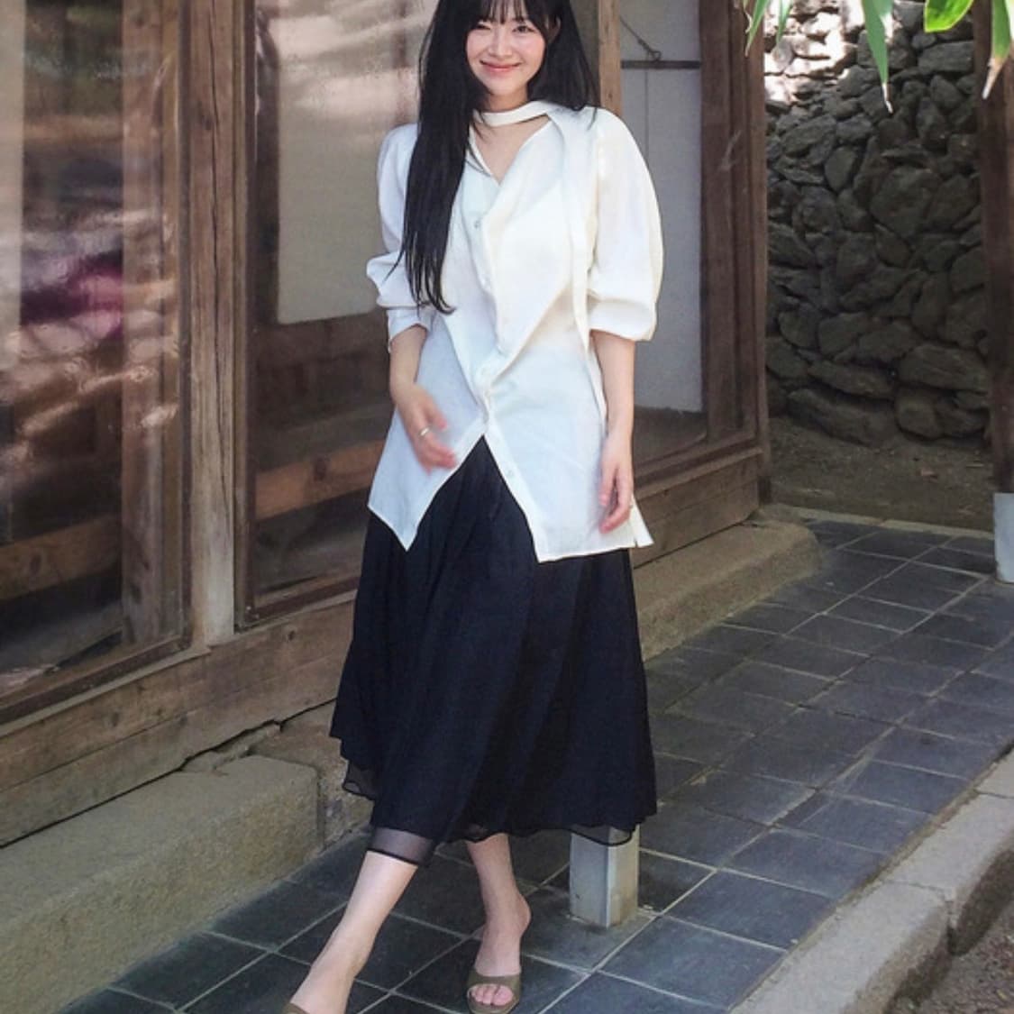 더라우스트 레이어 플리츠 스커트 상품이미지2