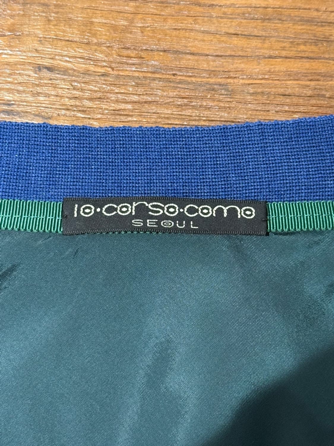 사카이 블루 울 캐시미어 실크 혼방 니트 가디건 상품이미지7