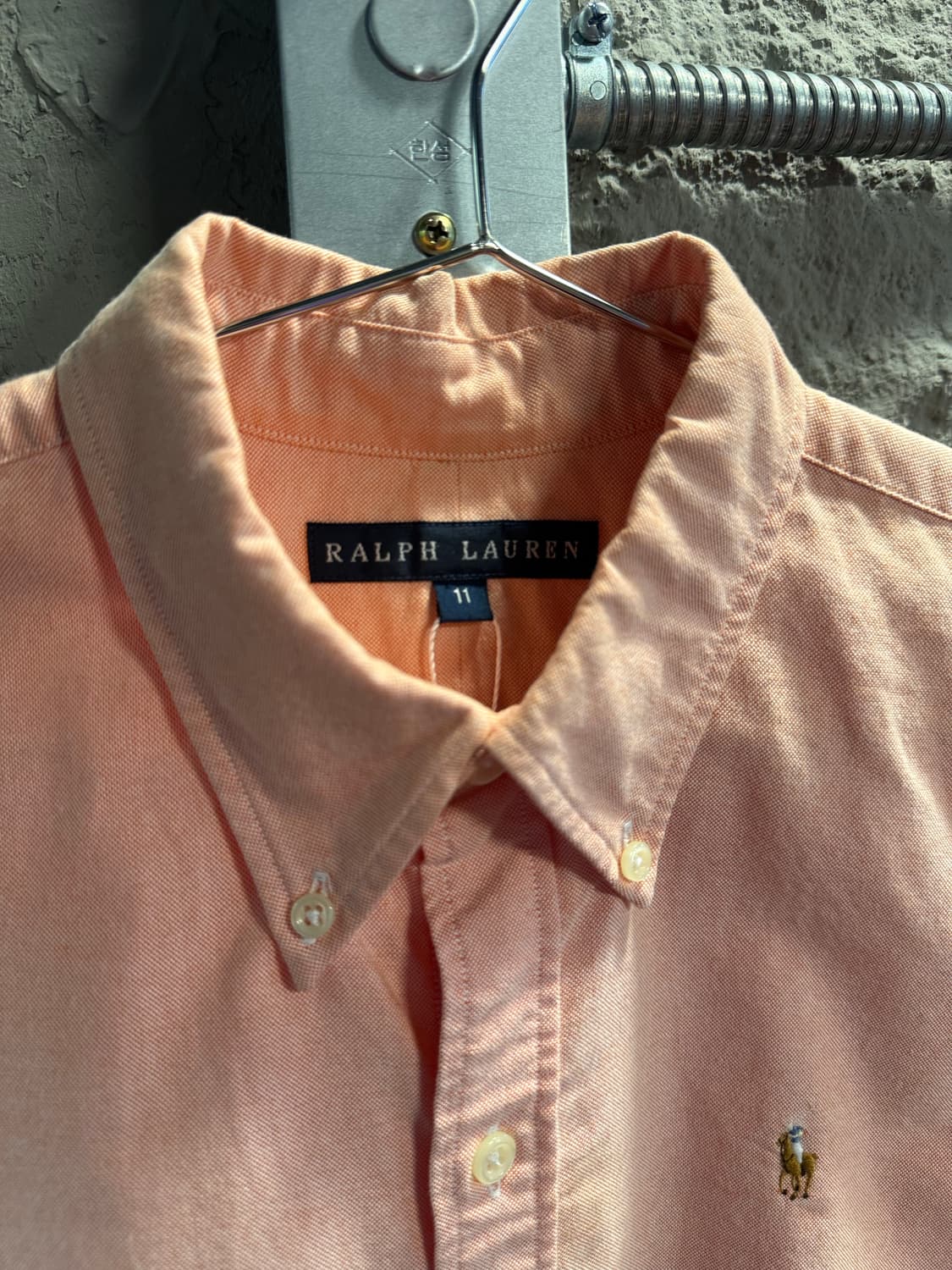 폴로 랄프로렌 클래식핏 옥스포드 버튼다운 셔츠 피치 오렌지 11 상품이미지4