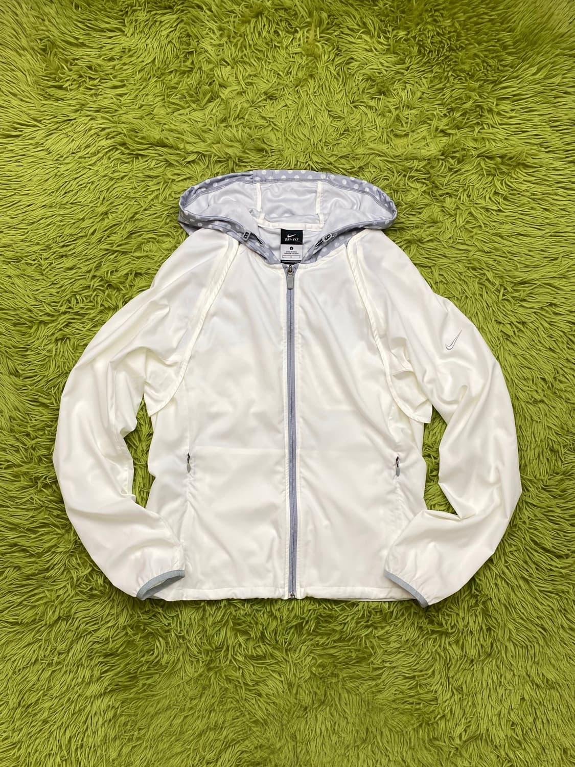 나이키 ‘드라이 핏’ 폴카 도트 후드 디테쳐블 윈드 브레이커 자켓 상품이미지6